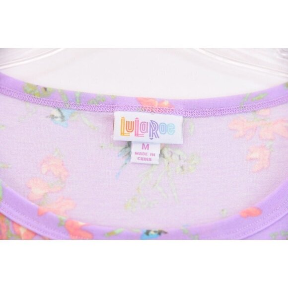 NWT LulaRoe Julia Purple Blue Bird Print Sheath Bodycon Dress Unicorn NEW Sz M - Picture 9 of 11